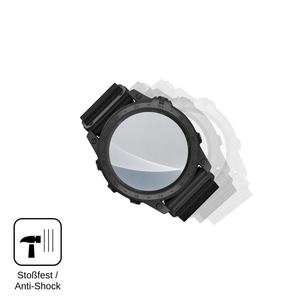 2x Screen Protector for Garmin tactix 7 Pro Ballistics Edition matte Flexible Glass 9H dipos