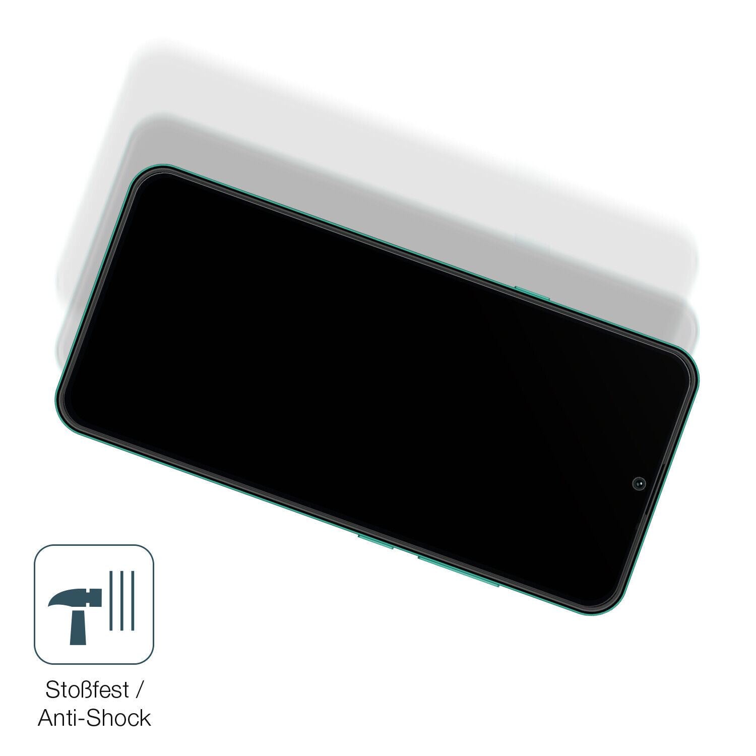 Schutz gegen Kratzer auf dem Hisense Infinity E40 Lite Glas durch Schlüssel, Stöße gegen die Tischkante oder Stürze