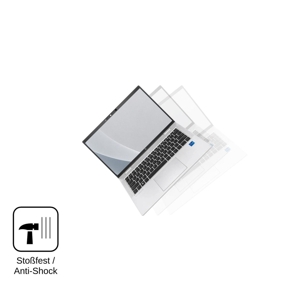 2x Screen Protector for HP EliteBook x360 1030 G8 13.3 matte Flexible Glass 9H dipos
