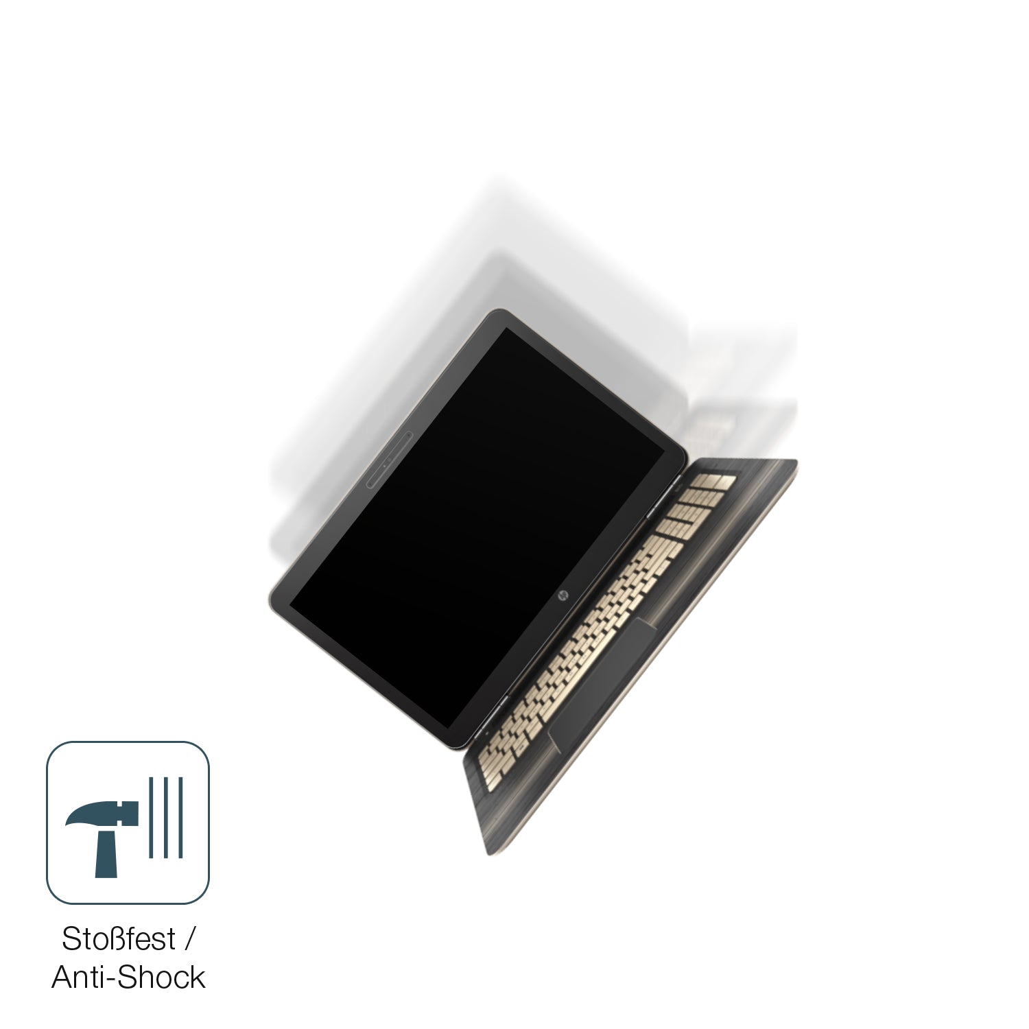Schutz gegen Kratzer auf dem HP Pavilion 15 bc200 Glas durch Schlüssel, Stöße gegen die Tischkante oder Stürze