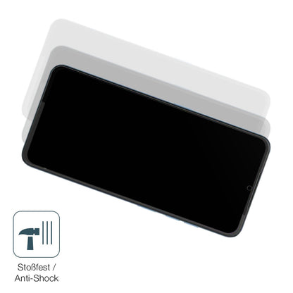 Schutz gegen Kratzer auf dem HTC Wildfire E4 Plus Glas durch Schlüssel, Stöße gegen die Tischkante oder Stürze
