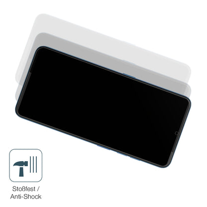 Schutz gegen Kratzer auf dem HTC Wildfire E5 Glas durch Schlüssel, Stöße gegen die Tischkante oder Stürze
