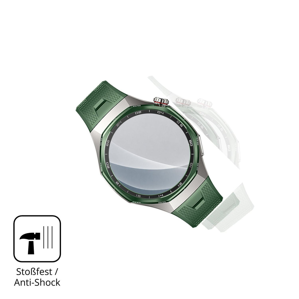 Schutz gegen Kratzer auf dem Huawei Watch GT 7 Pro Glas durch Schlüssel, Stöße gegen die Tischkante oder Stürze