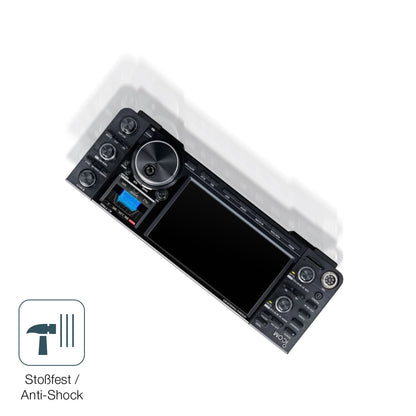 Schutz gegen Kratzer auf dem Icom IC-7760 Glas durch Schlüssel, Stöße gegen die Tischkante oder Stürze