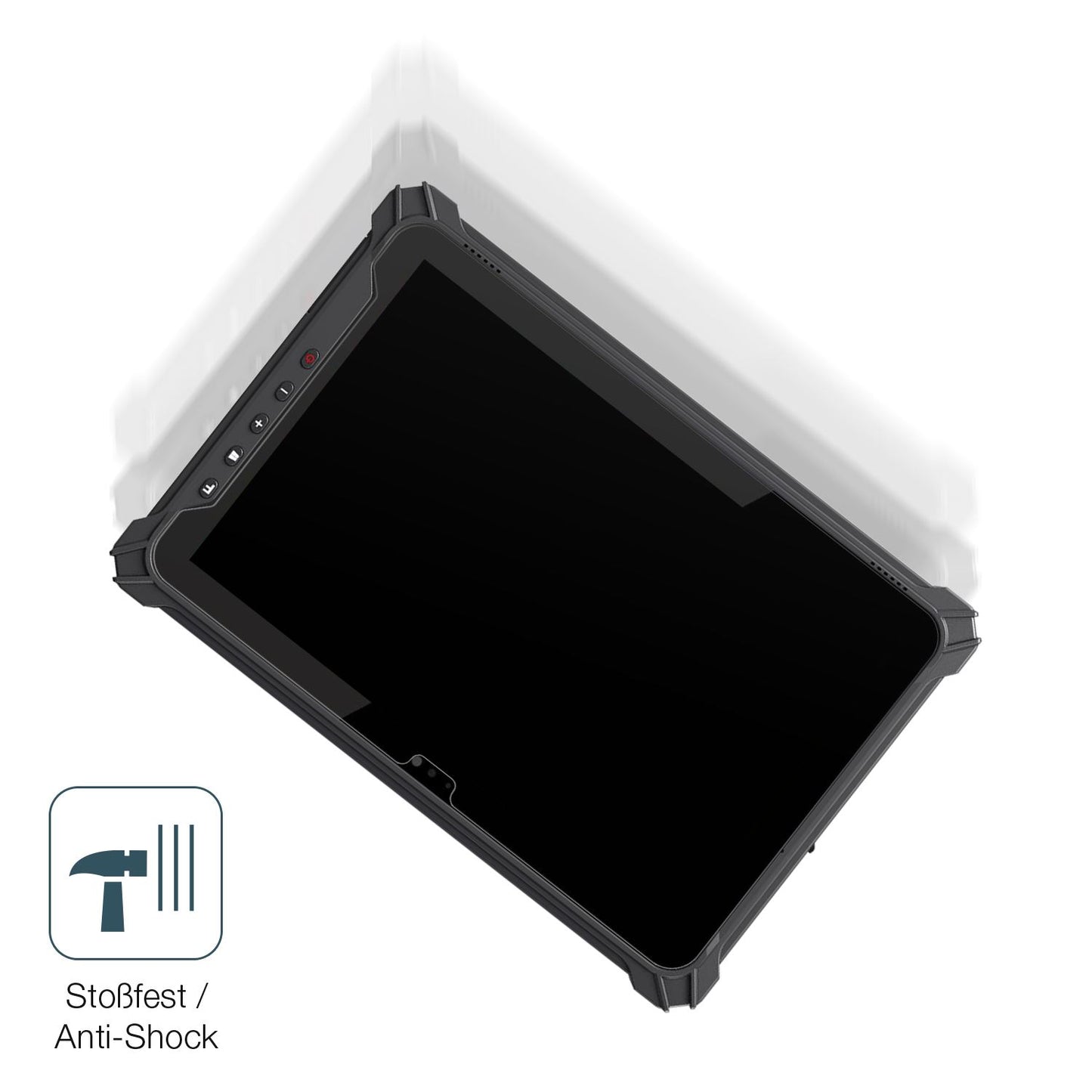 Schutz gegen Kratzer auf dem iEdge T10W 10.1 Zoll Glas durch Schlüssel, Stöße gegen die Tischkante oder Stürze
