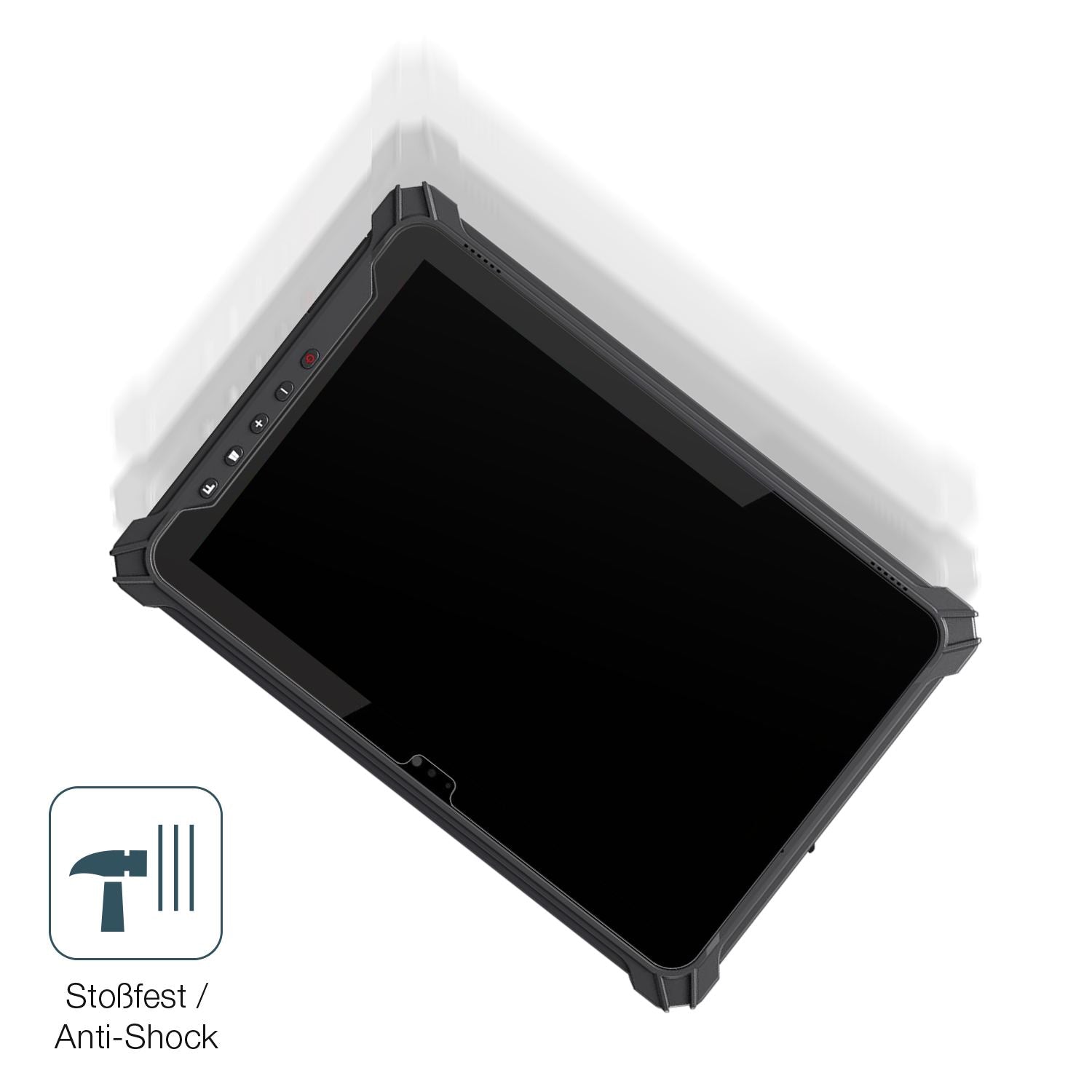 Schutz gegen Kratzer auf dem iEdge T10W 10.1 Zoll Glas durch Schlüssel, Stöße gegen die Tischkante oder Stürze