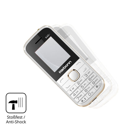 Schutz gegen Kratzer auf dem Karbonn K45 Plus Glas durch Schlüssel, Stöße gegen die Tischkante oder Stürze