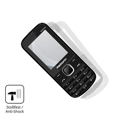 Schutz gegen Kratzer auf dem Karbonn K49 Rock Glas durch Schlüssel, Stöße gegen die Tischkante oder Stürze