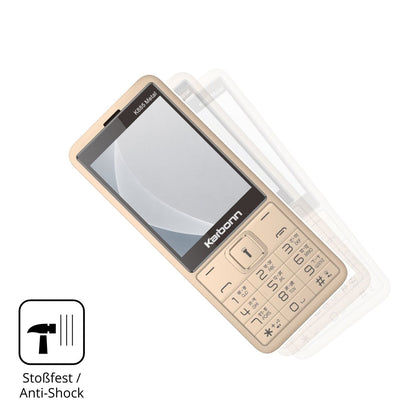 Schutz gegen Kratzer auf dem Karbonn K885 Metal Glas durch Schlüssel, Stöße gegen die Tischkante oder Stürze