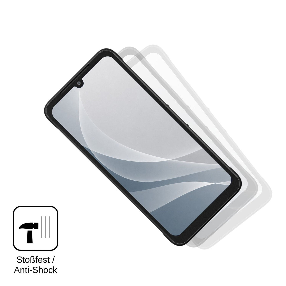 2x Screen Protector for Kyocera Digno BX4 matte Flexible Glass 9H dipos