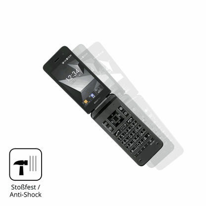 Schutz gegen Kratzer auf dem Kyocera Digno Keitai 4 Glas durch Schlüssel, Stöße gegen die Tischkante oder Stürze