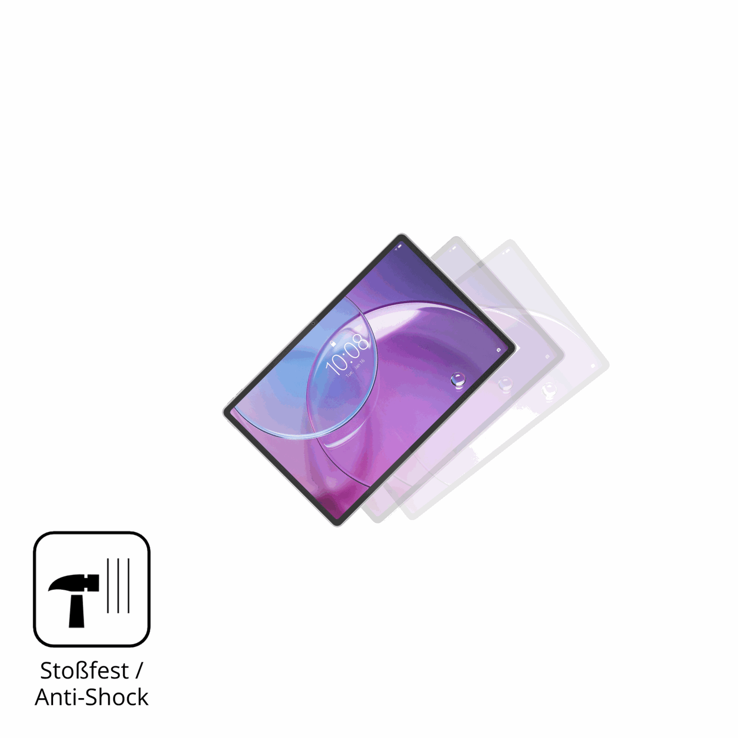 Schutz gegen Kratzer auf dem Lenovo Idea Tab Pro Gen 2 13 Zoll Glas durch Schlüssel, Stöße gegen die Tischkante oder Stürze