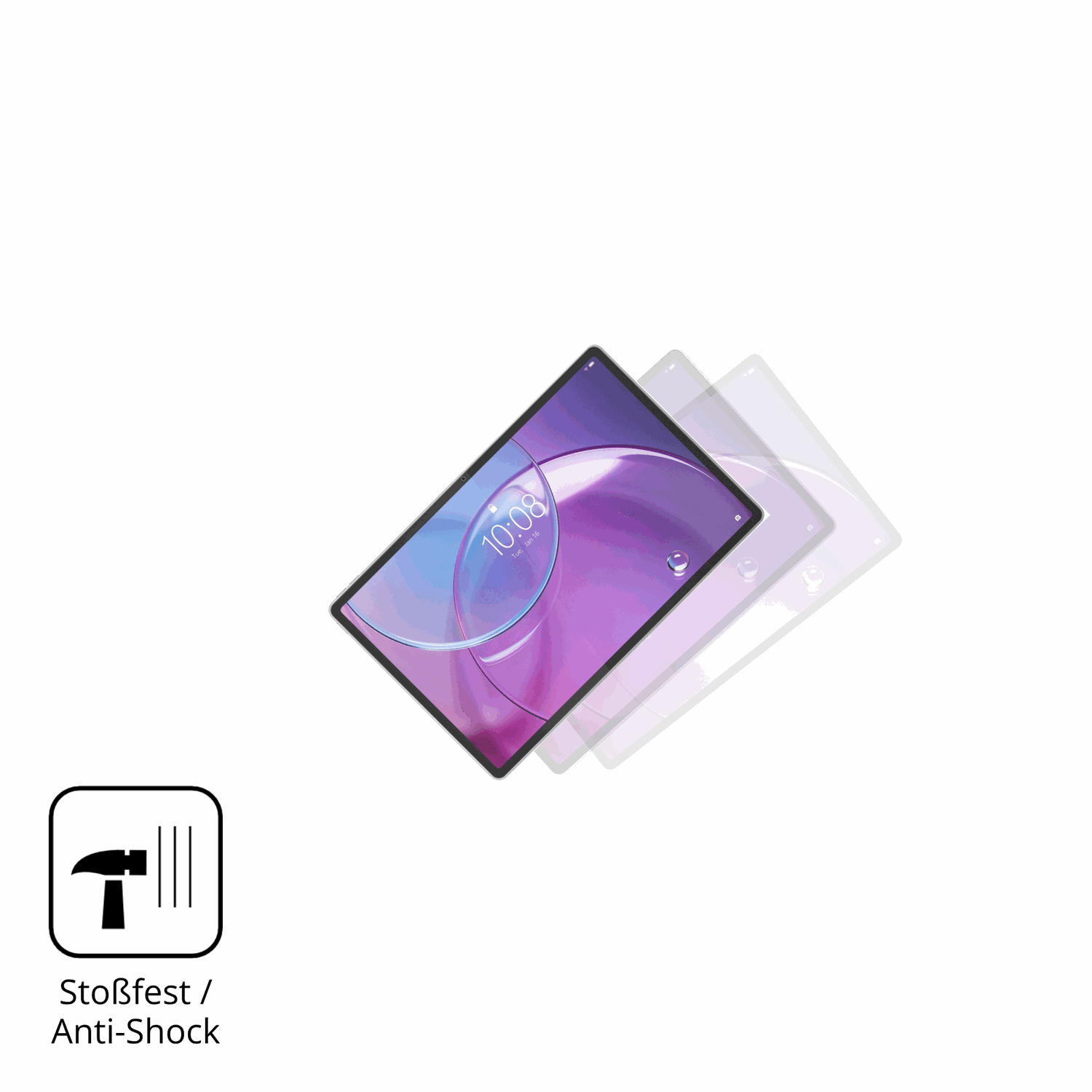 Schutz gegen Kratzer auf dem Lenovo Idea Tab Pro Gen 2 13 Zoll Glas durch Schlüssel, Stöße gegen die Tischkante oder Stürze