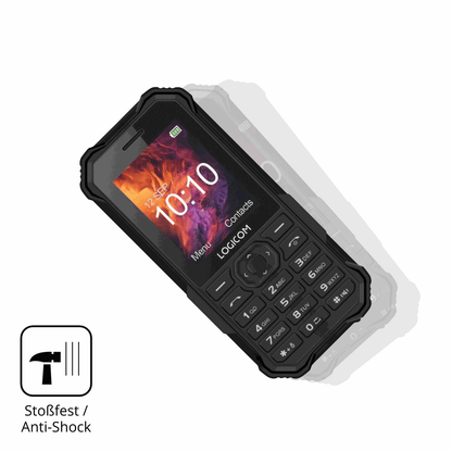 Schutz gegen Kratzer auf dem Logicom Xtrem 40 Pro Glas durch Schlüssel, Stöße gegen die Tischkante oder Stürze