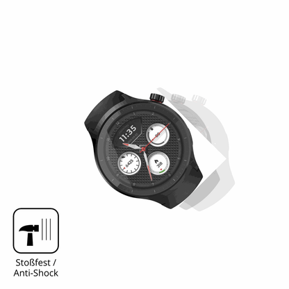 Schutz gegen Kratzer auf dem Motorola Moto Watch 2026 1.43 Zoll Glas durch Schlüssel, Stöße gegen die Tischkante oder Stürze