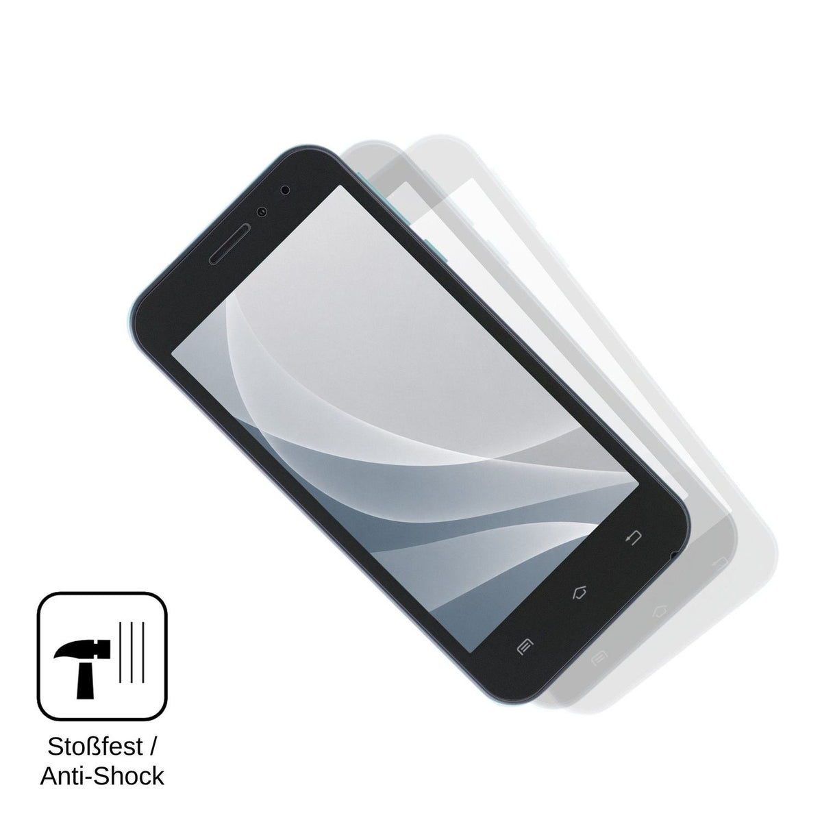 2x Screen Protector for Nomi i451 Twist matte Flexible Glass 9H dipos