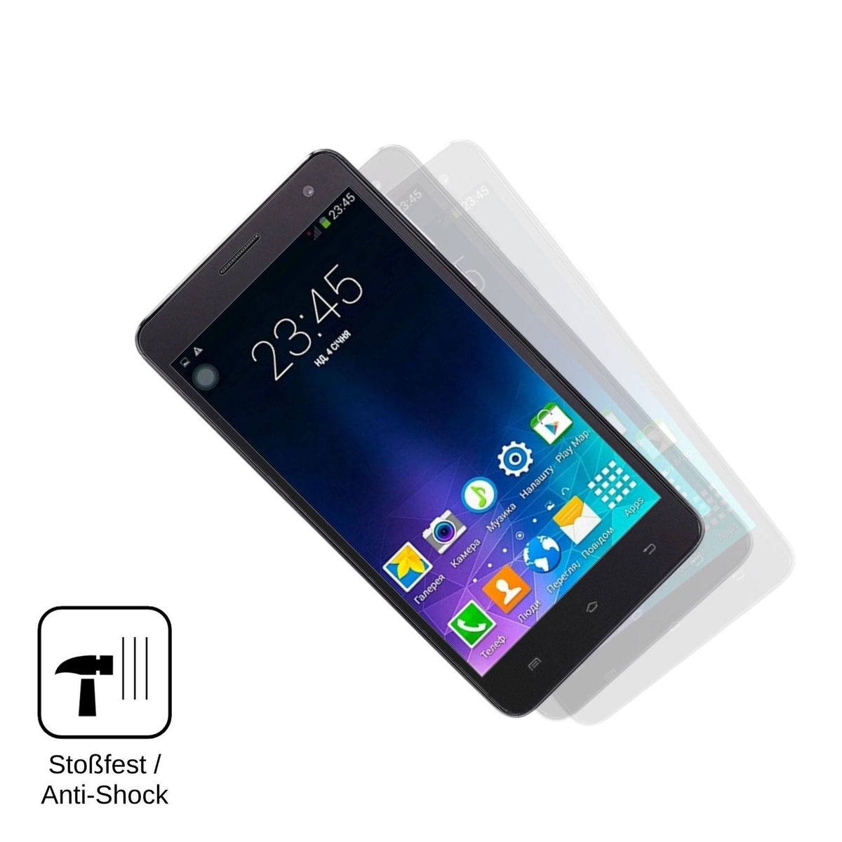 2x Screen Protector for Nomi i550 Space matte Flexible Glass 9H dipos