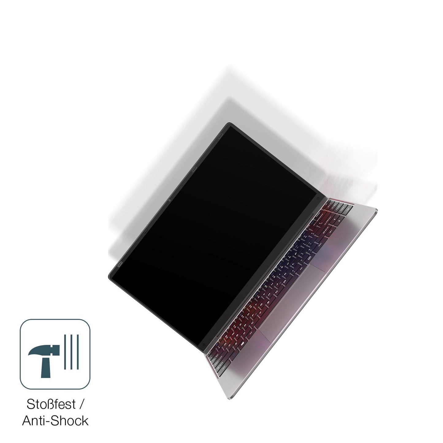 Schutz gegen Kratzer auf dem Notodd N200 14 Zoll Glas durch Schlüssel, Stöße gegen die Tischkante oder Stürze