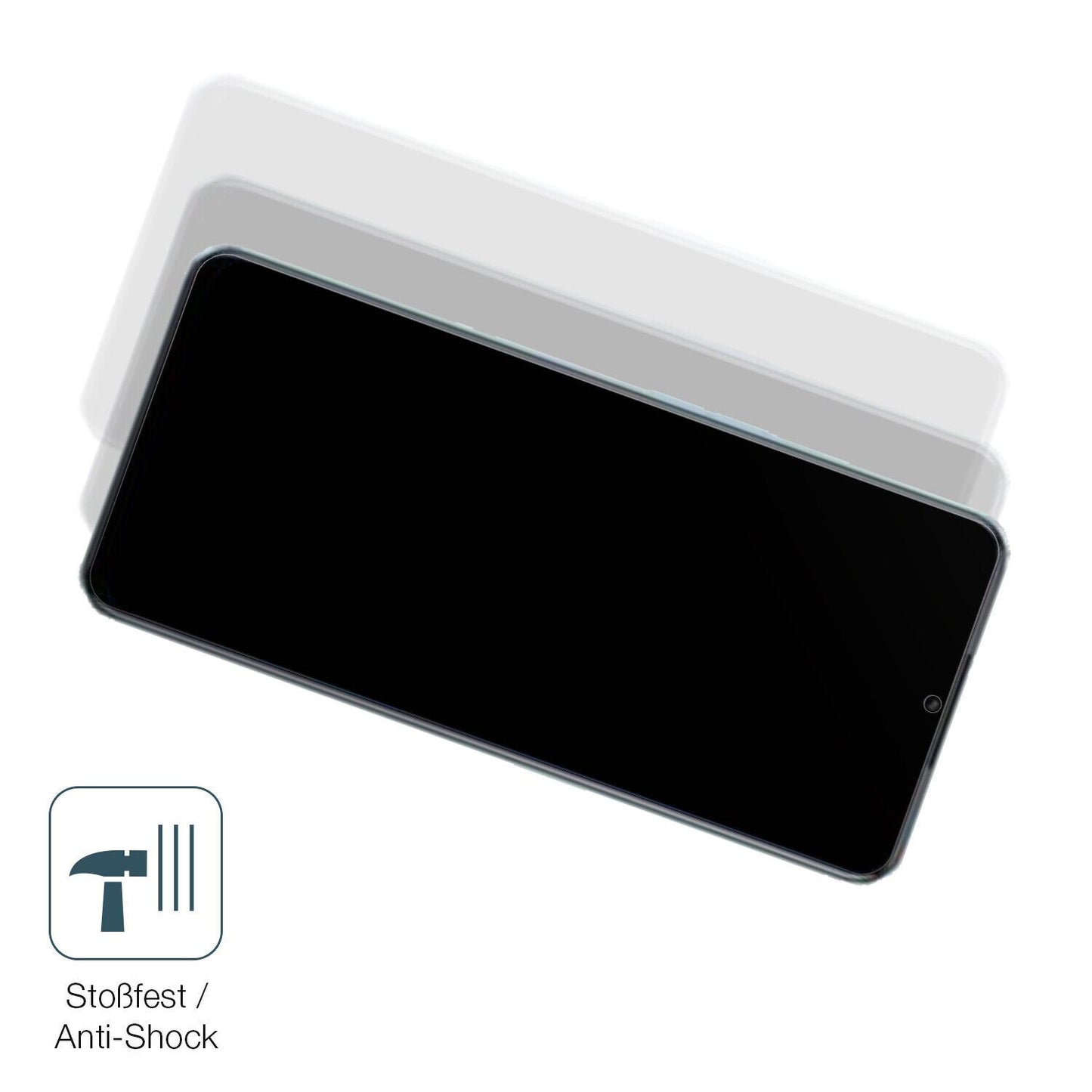 Schutz gegen Kratzer auf dem OPPO A58x Glas durch Schlüssel, Stöße gegen die Tischkante oder Stürze