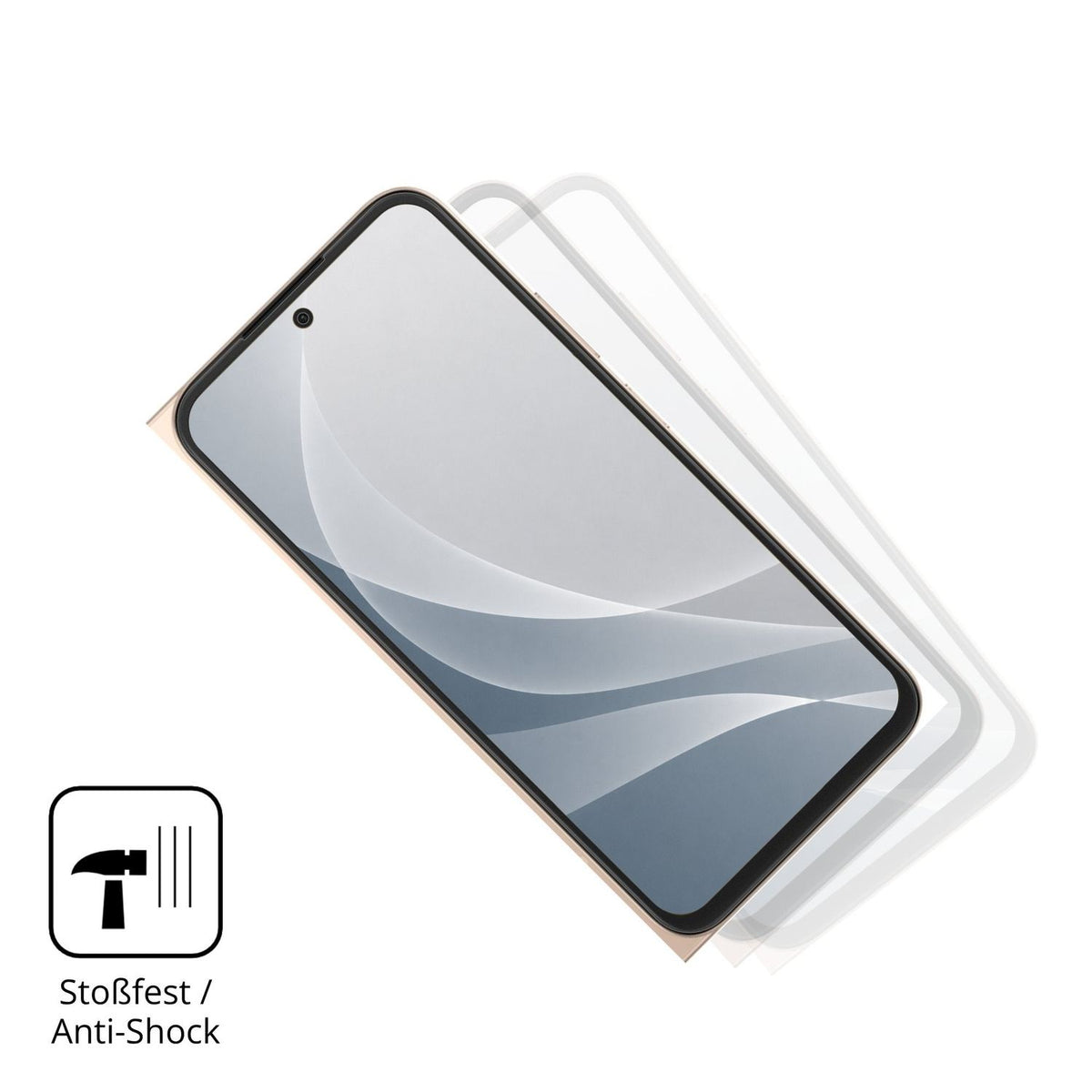 Schutz gegen Kratzer auf dem Oppo A6 5G Glas durch Schlüssel, Stöße gegen die Tischkante oder Stürze