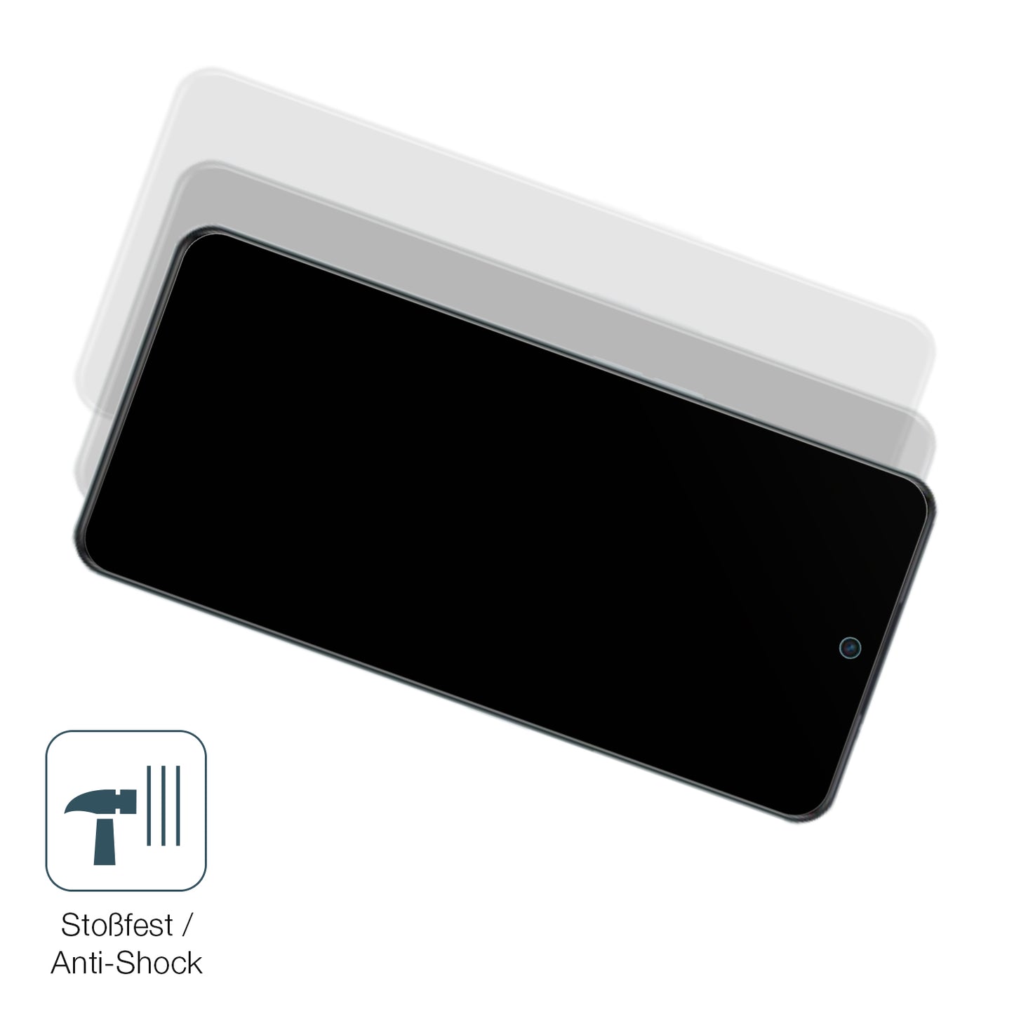 Schutz gegen Kratzer auf dem Oppo A98 5G Glas durch Schlüssel, Stöße gegen die Tischkante oder Stürze