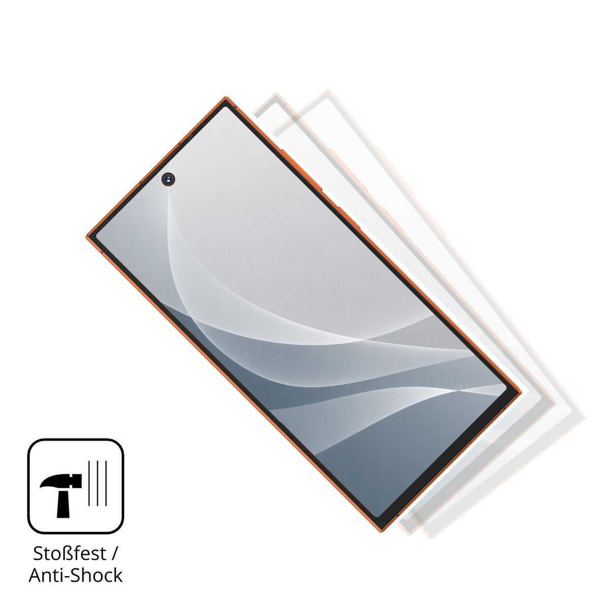 Schutz gegen Kratzer auf dem Oukitel C67 Glas durch Schlüssel, Stöße gegen die Tischkante oder Stürze