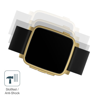 Schutz gegen Kratzer auf dem Pebble Time 2 Glas durch Schlüssel, Stöße gegen die Tischkante oder Stürze