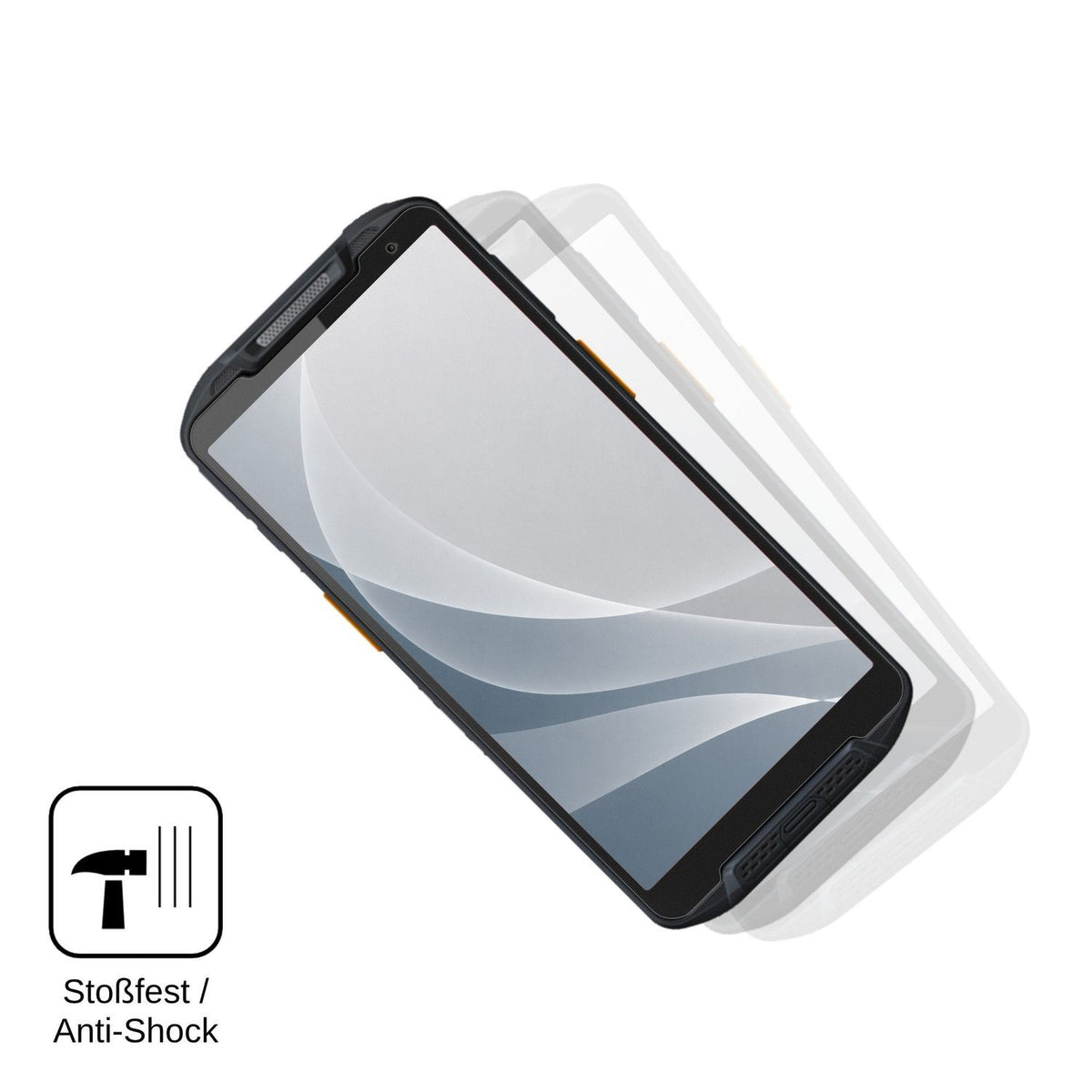 2x Screen Protector for Point Mobile PM95 matte Flexible Glass 9H dipos