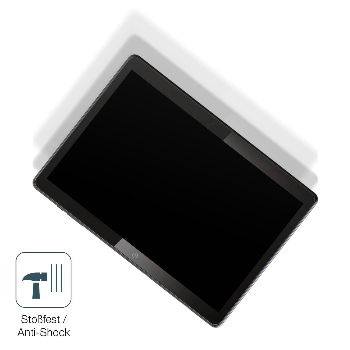 Schutz gegen Kratzer auf dem QDDQ Tablet Glas durch Schlüssel, Stöße gegen die Tischkante oder Stürze