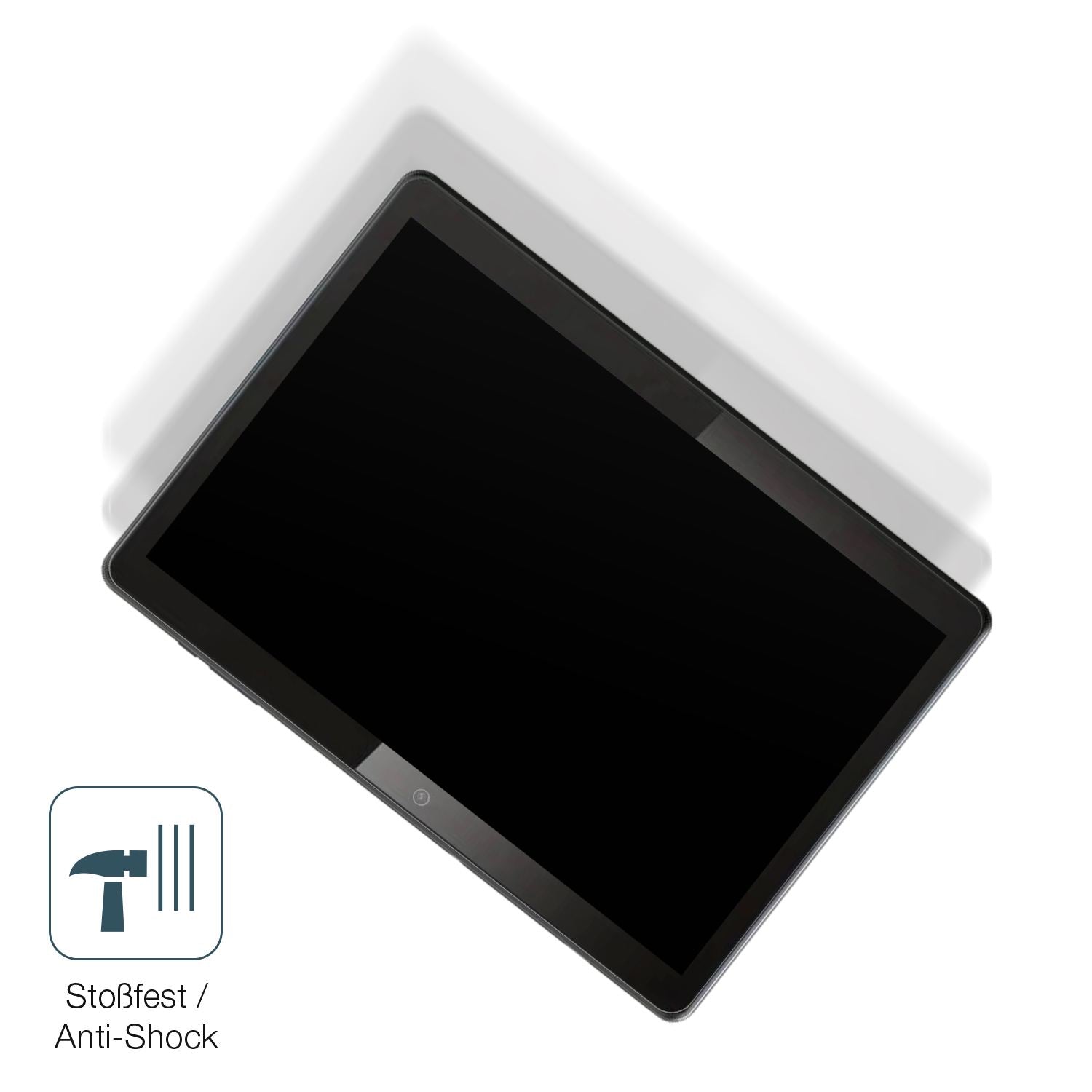 Schutz gegen Kratzer auf dem QDDQ Tablet Glas durch Schlüssel, Stöße gegen die Tischkante oder Stürze