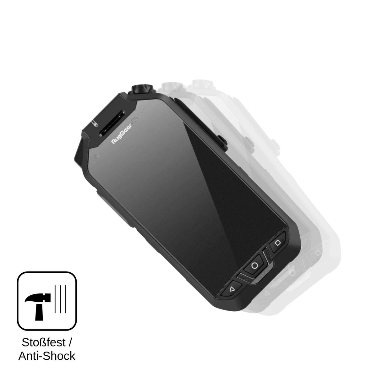 2x Screen Protector for RugGear RG750 matte Flexible Glass 9H dipos