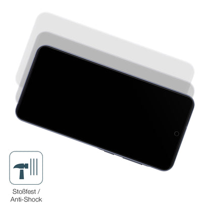Schutz gegen Kratzer auf dem Samsung Galaxy A55 (case friendly) Glas durch Schlüssel, Stöße gegen die Tischkante oder Stürze