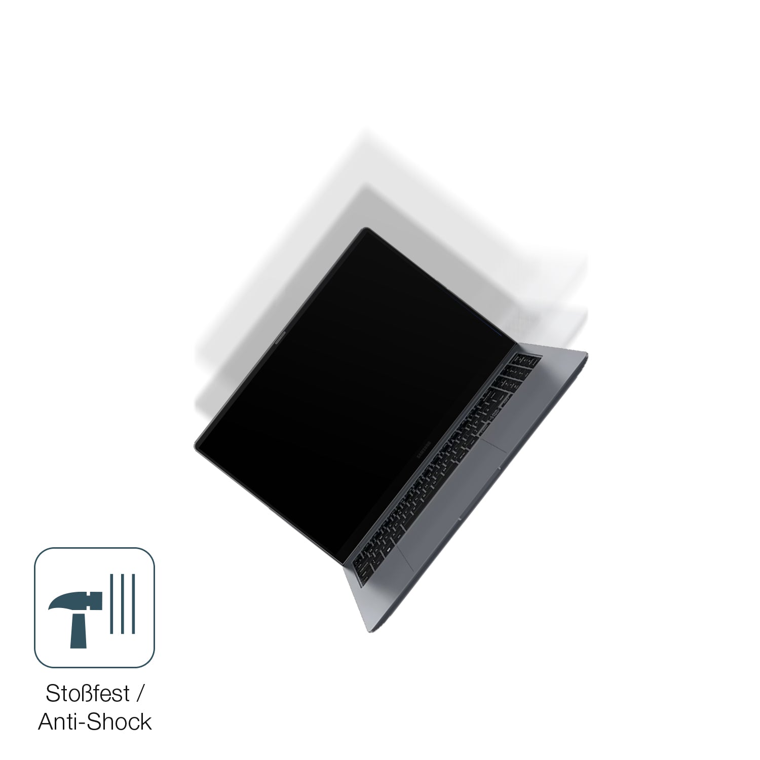 Schutz gegen Kratzer auf dem Samsung Galaxy Book 4 Pro 16 Zoll Glas durch Schlüssel, Stöße gegen die Tischkante oder Stürze