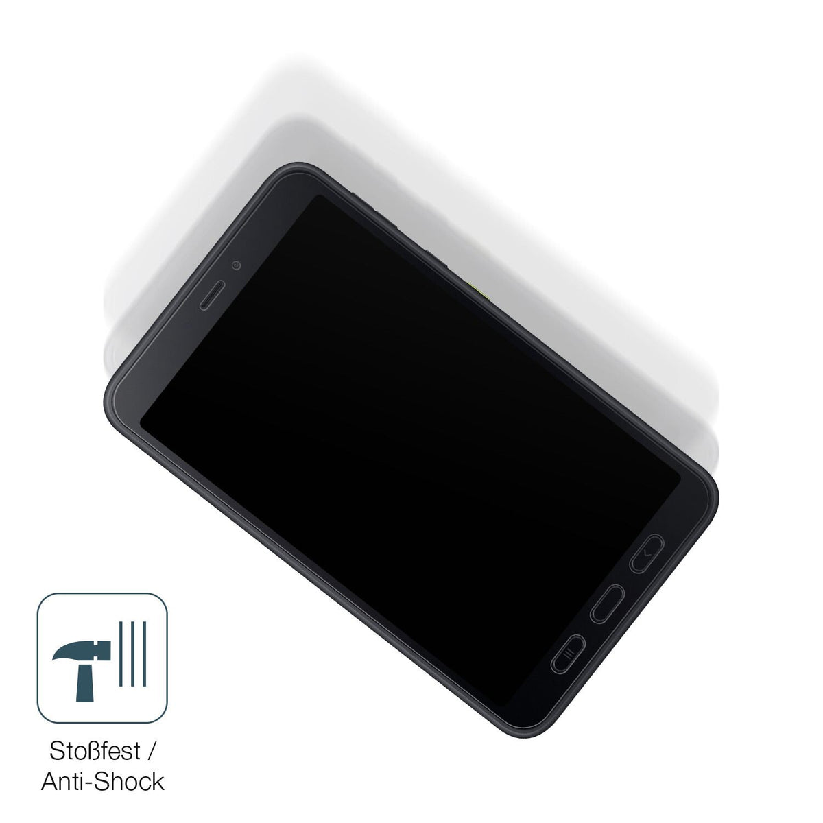 Schutz gegen Kratzer auf dem Samsung Galaxy Tab Active 5 Glas durch Schlüssel, Stöße gegen die Tischkante oder Stürze