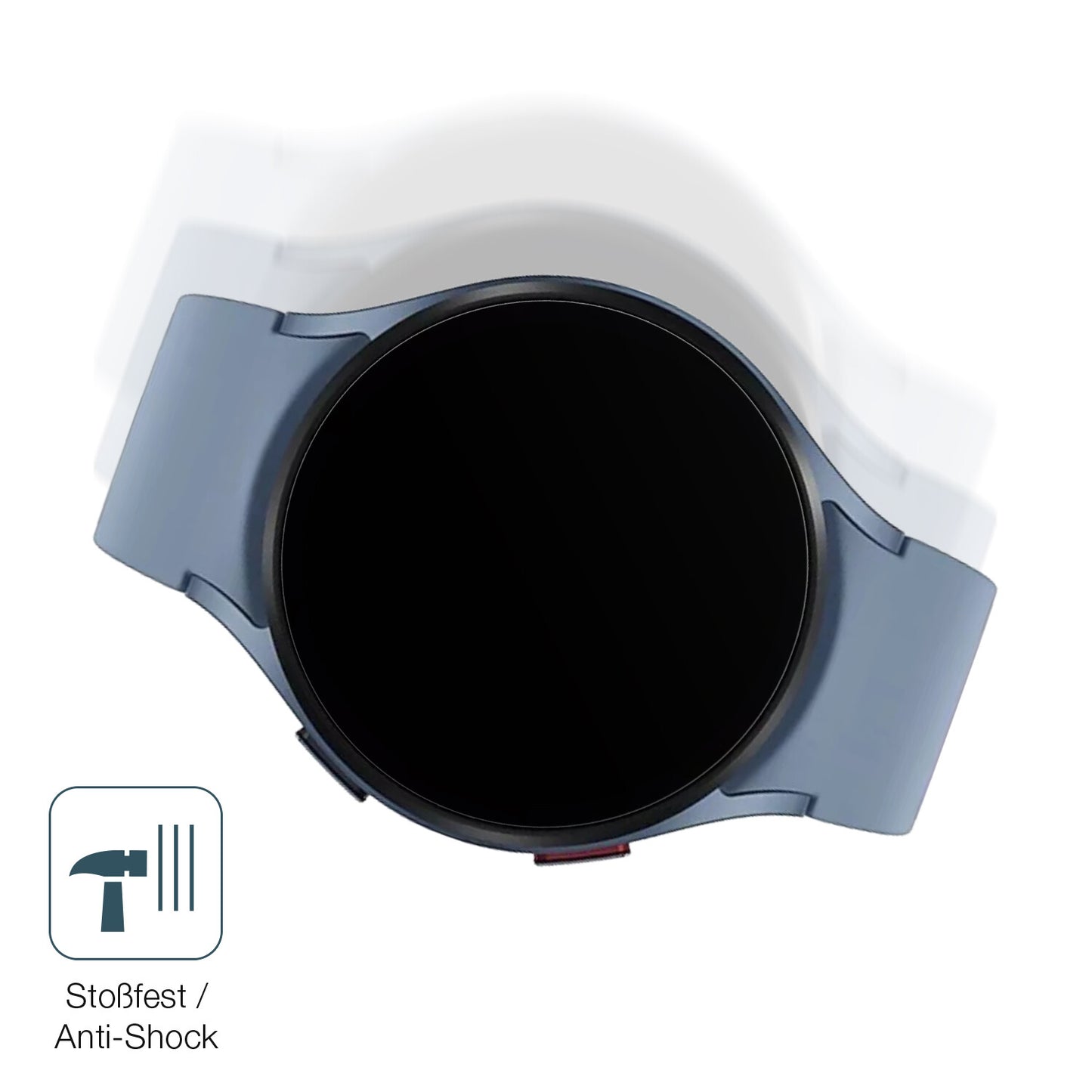 Schutz gegen Kratzer auf dem Samsung Galaxy Watch 5 (44mm) Glas durch Schlüssel, Stöße gegen die Tischkante oder Stürze