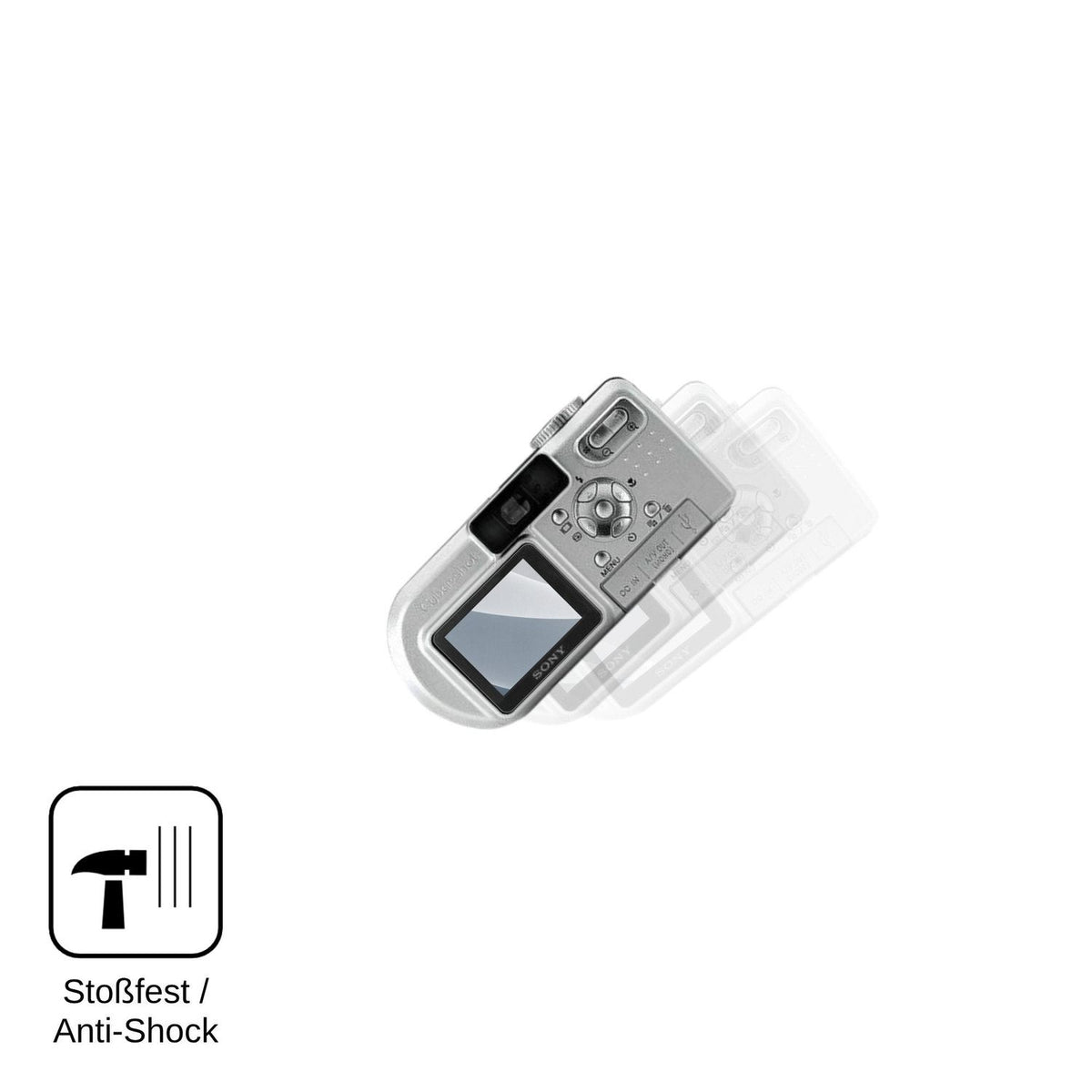 2x Screen Protector for Sony Cyber-Shot DSC-P8 matte Flexible Glass 9H dipos
