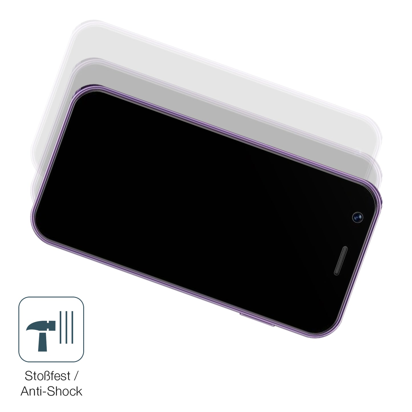 Schutz gegen Kratzer auf dem SOYES XS16 Mini Smartphone Glas durch Schlüssel, Stöße gegen die Tischkante oder Stürze