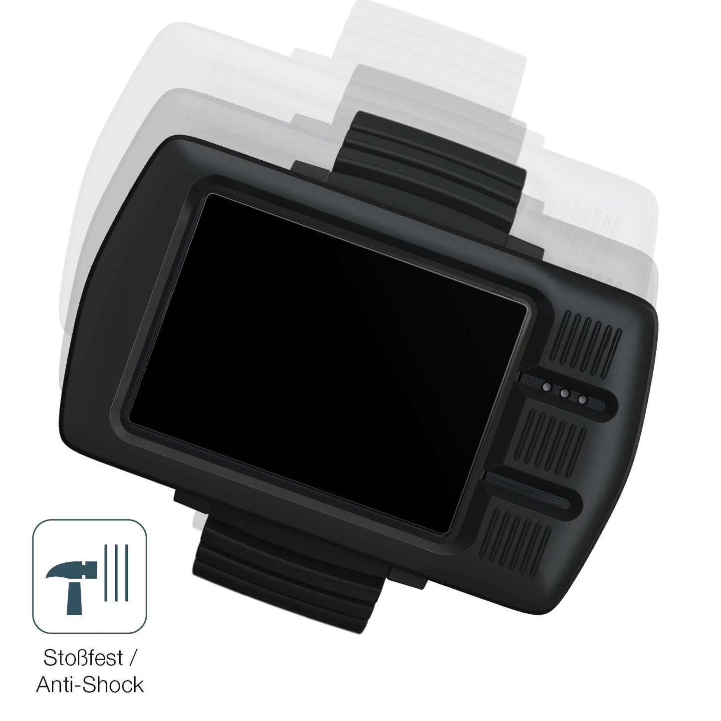 Schutz gegen Kratzer auf dem Suunto EON Tauchcomputer Glas durch Schlüssel, Stöße gegen die Tischkante oder Stürze