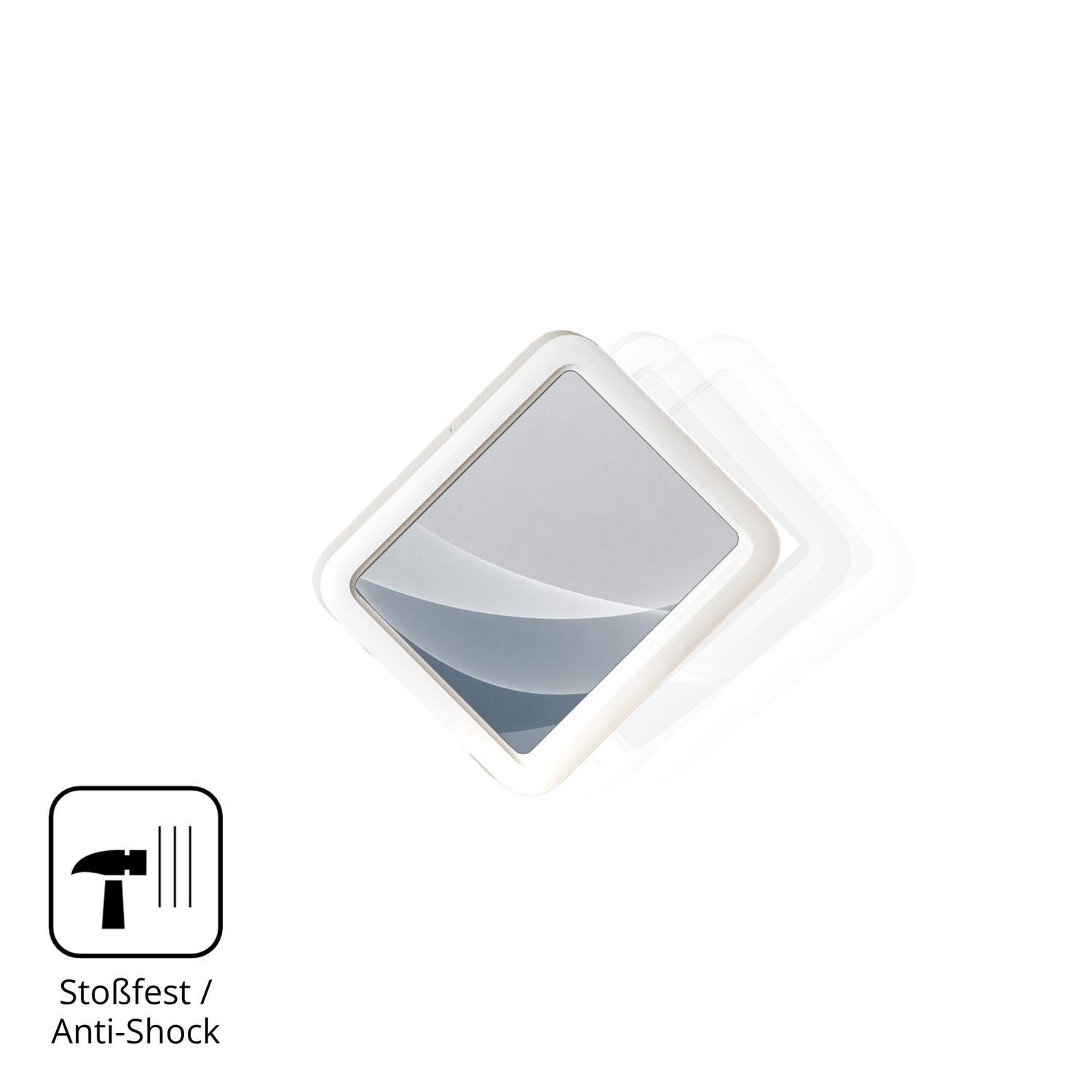 Schutz gegen Kratzer auf dem SwitchBot Meter Pro Glas durch Schlüssel, Stöße gegen die Tischkante oder Stürze
