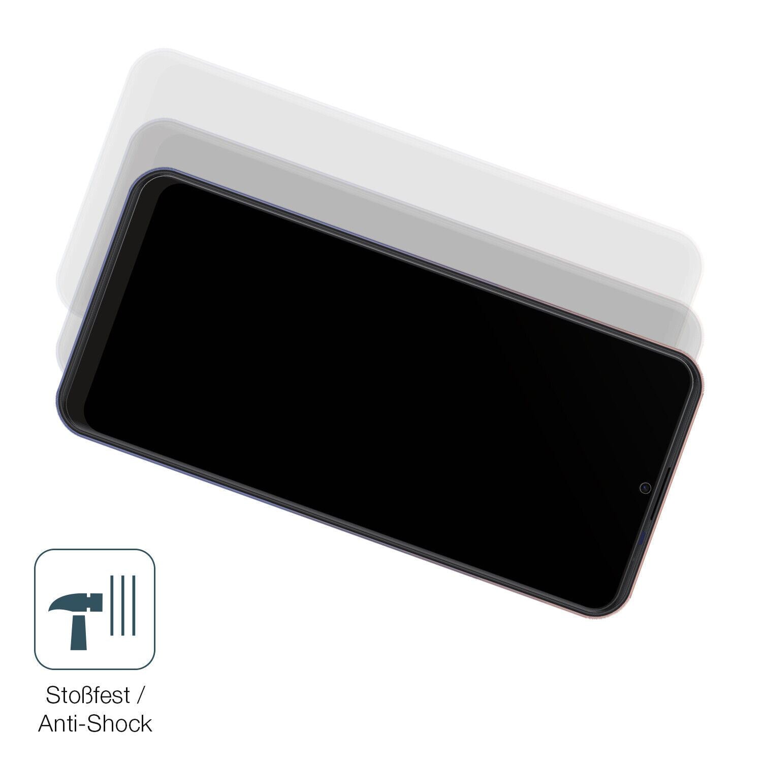 Schutz gegen Kratzer auf dem Symphony Z30 Glas durch Schlüssel, Stöße gegen die Tischkante oder Stürze