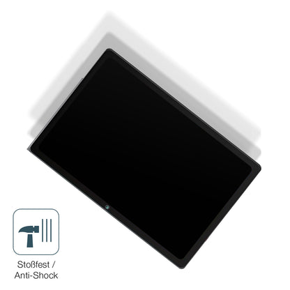 Schutz gegen Kratzer auf dem Tibuta Tablet Glas durch Schlüssel, Stöße gegen die Tischkante oder Stürze