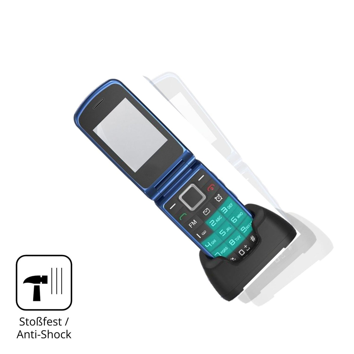 Schutz gegen Kratzer auf dem Tosaju T380 Glas durch Schlüssel, Stöße gegen die Tischkante oder Stürze