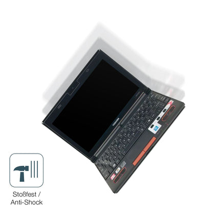 Schutz gegen Kratzer auf dem Toshiba NB550D 10 Zoll Glas durch Schlüssel, Stöße gegen die Tischkante oder Stürze