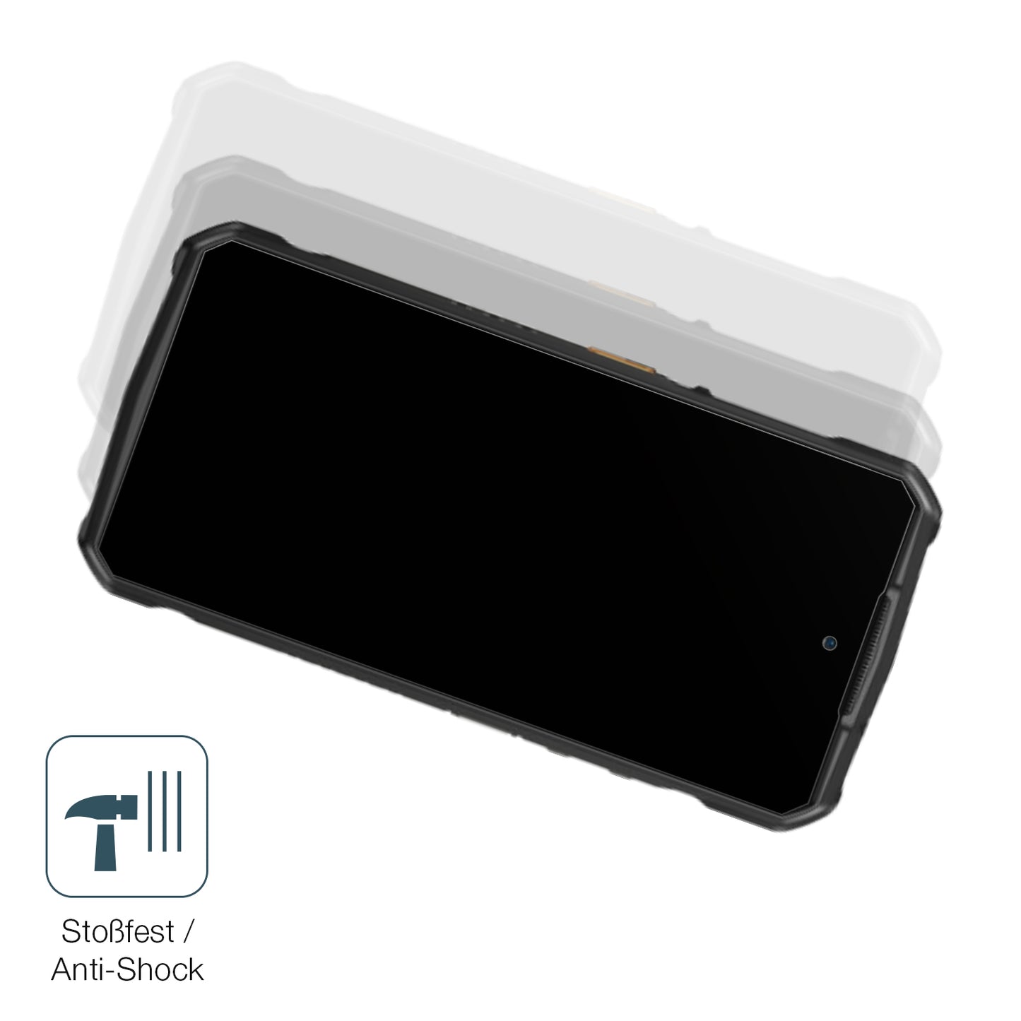 Schutz gegen Kratzer auf dem Ulefone Armor 29 Ultra Glas durch Schlüssel, Stöße gegen die Tischkante oder Stürze