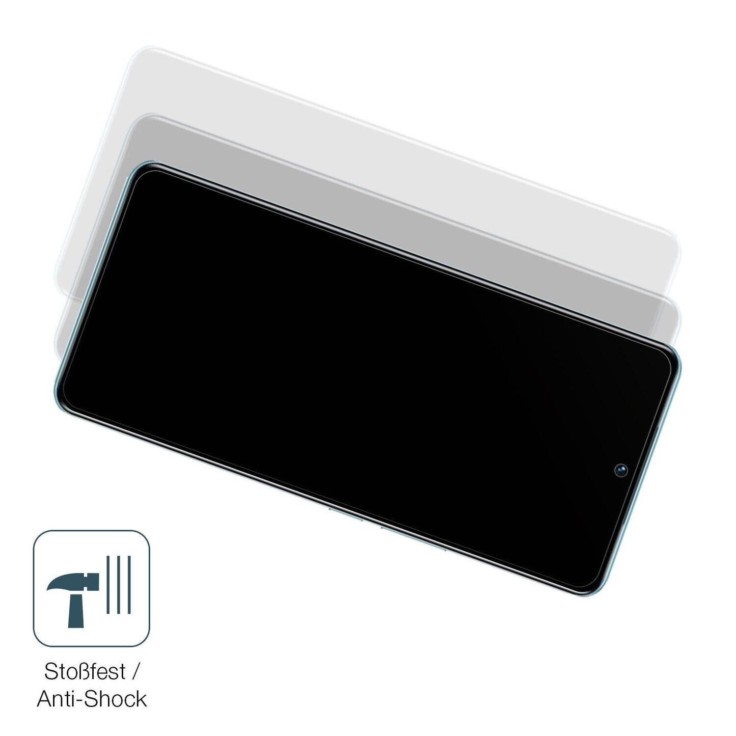 Schutz gegen Kratzer auf dem Vivo V25 Pro Glas durch Schlüssel, Stöße gegen die Tischkante oder Stürze