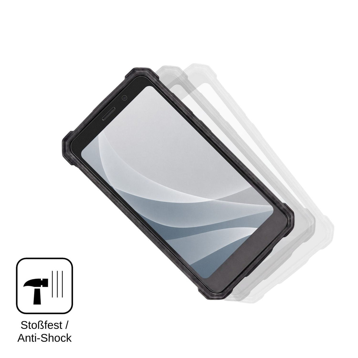 2x Screen Protector for yacdelo Rock V1 matte Flexible Glass 9H dipos