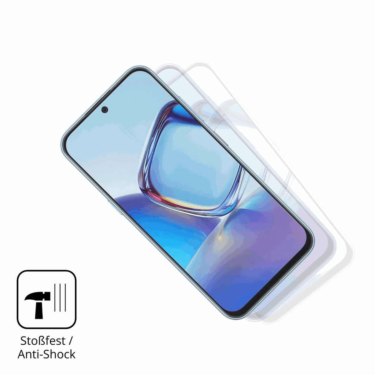 Schutz gegen Kratzer auf dem ZTE Blade V80 Vita Glas durch Schl�ssel, St��e gegen die Tischkante oder St�rze