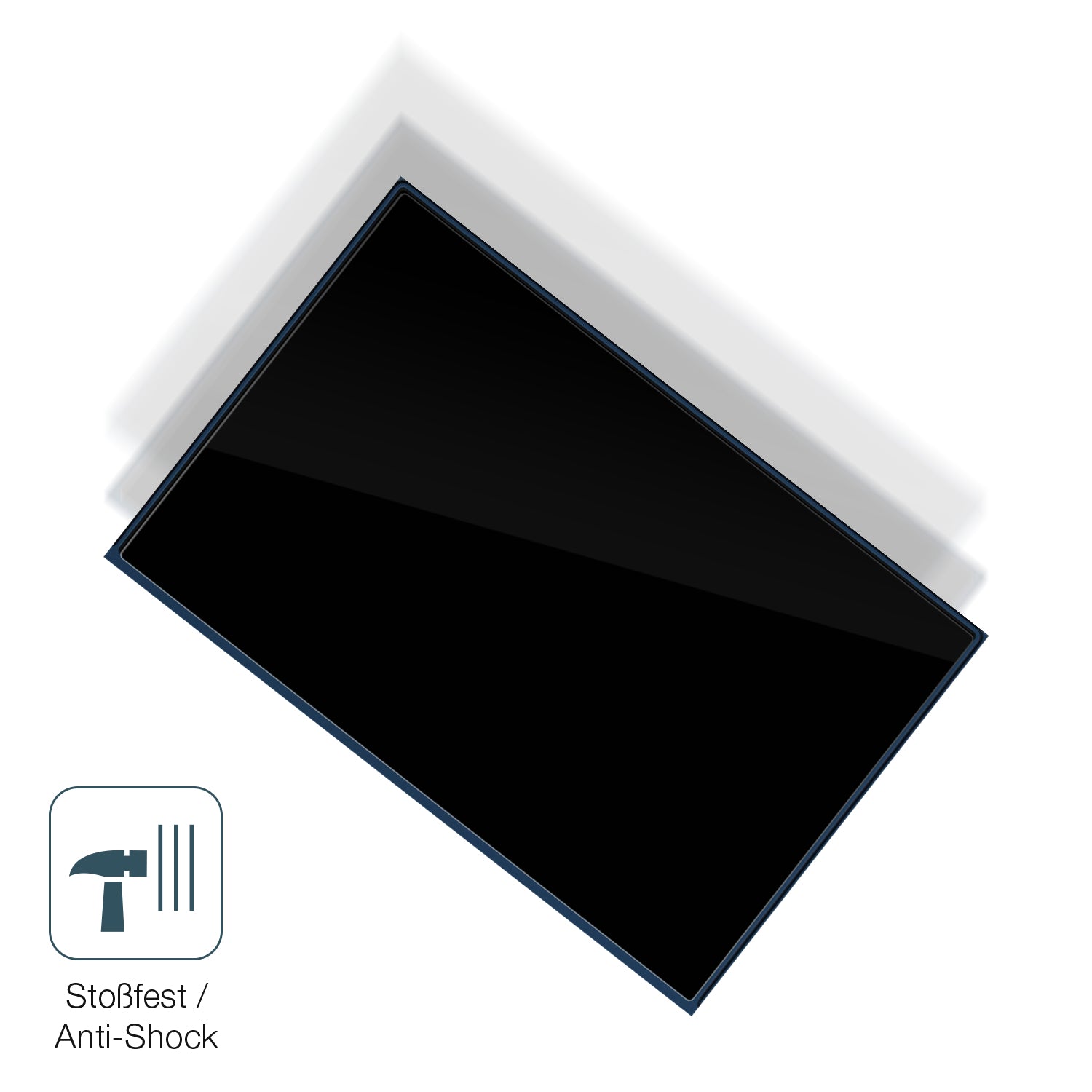 Schutz gegen Kratzer auf dem AlphaTheta OMNIS-Duo Jog Glas durch Schlüssel, Stöße gegen die Tischkante oder Stürze