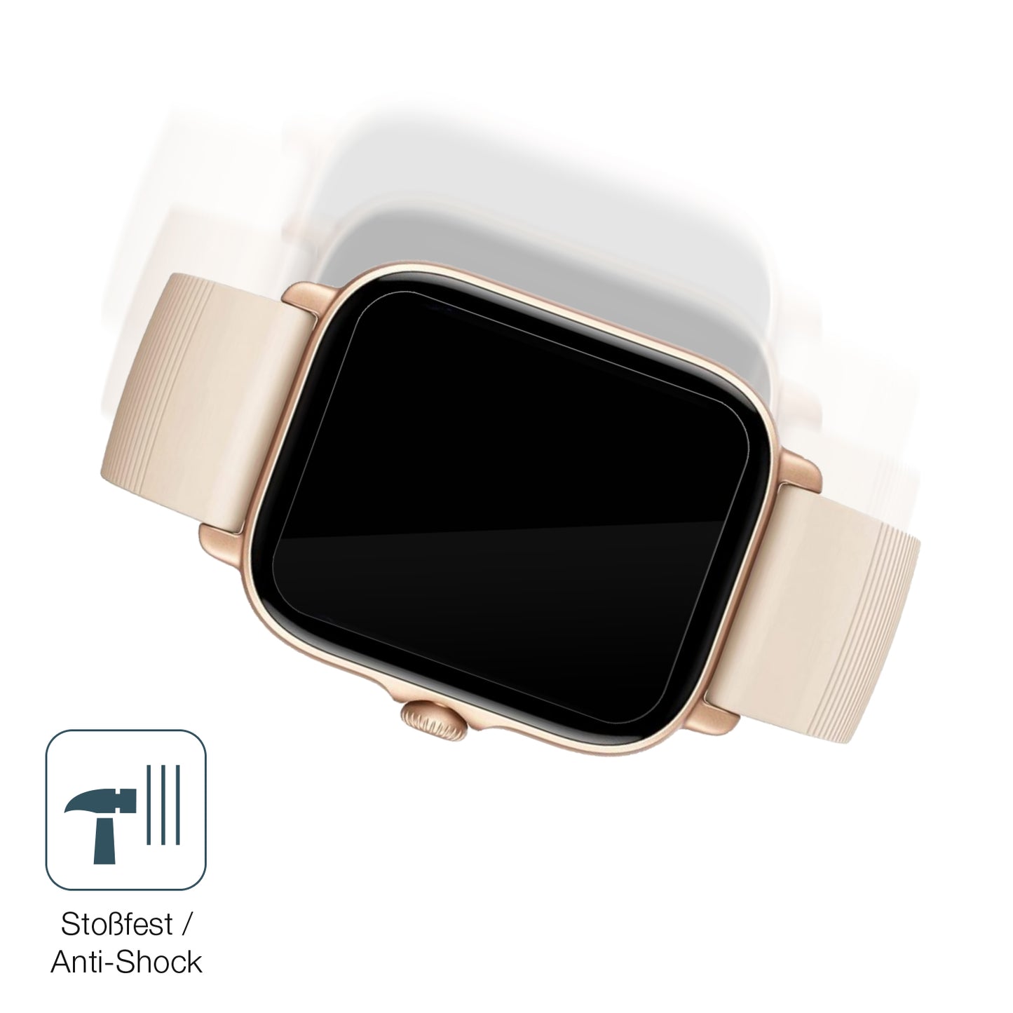 Schutz gegen Kratzer auf dem Amazfit GTS 3 Glas durch Schlüssel, Stöße gegen die Tischkante oder Stürze