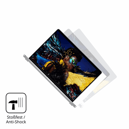 Schutz gegen Kratzer auf dem Apple MacBook Pro M5 16 Zoll 2026 Glas durch Schl�ssel, St��e gegen die Tischkante oder St�rze
